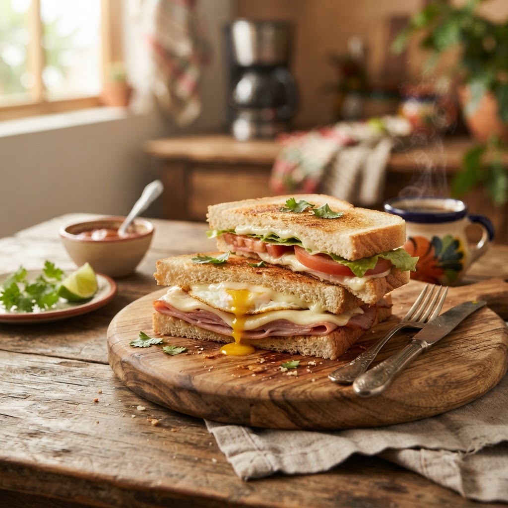 Sándwich de Jamón y Huevo