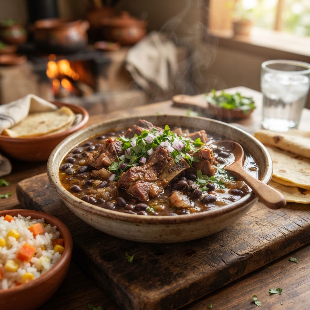 Frijoles con Recorte y Espinazo