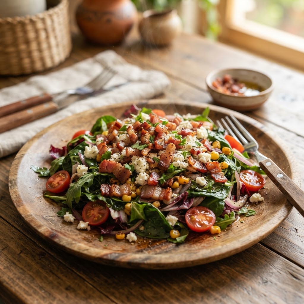Ensalada Tibia con Tocineta