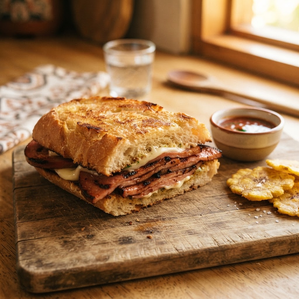 Sándwich de Mortadela a la Plancha