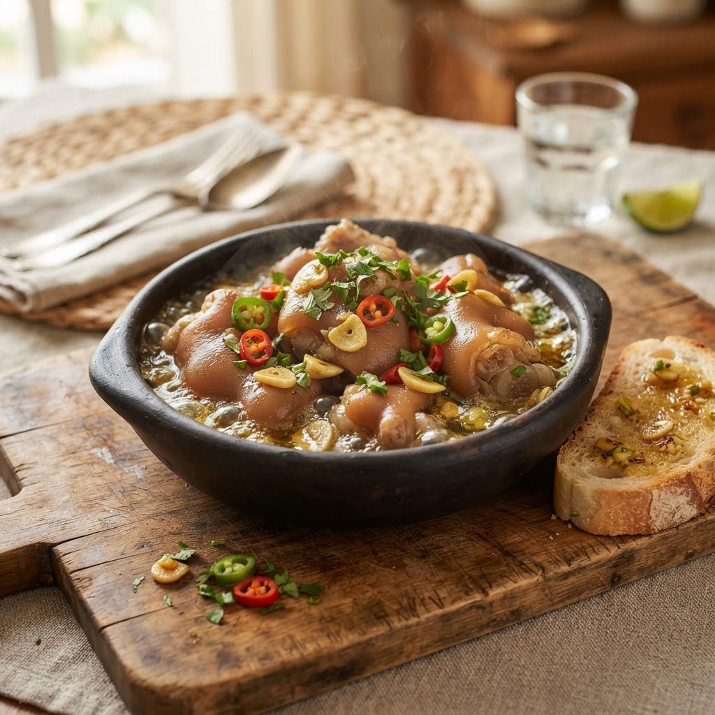 Patas al Ajillo y Chili