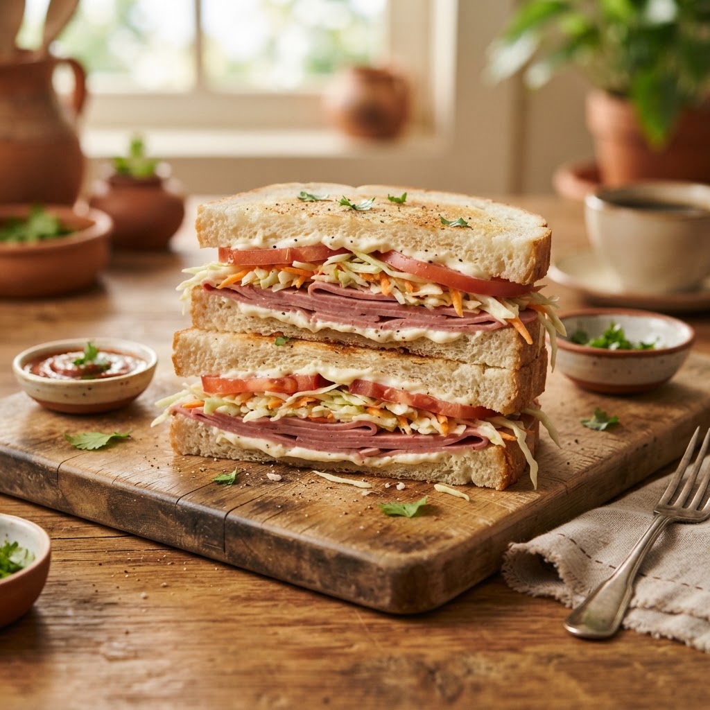 Sándwich Tico de Mortadela