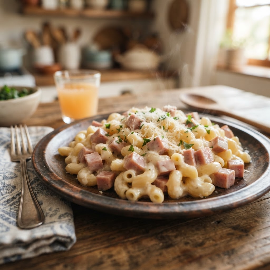 Pasta con Jamón Prensado