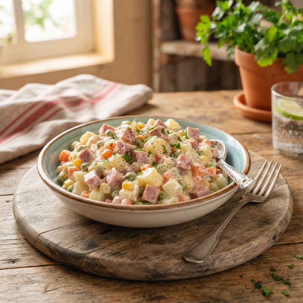 Ensalada Rusa con Mortadela