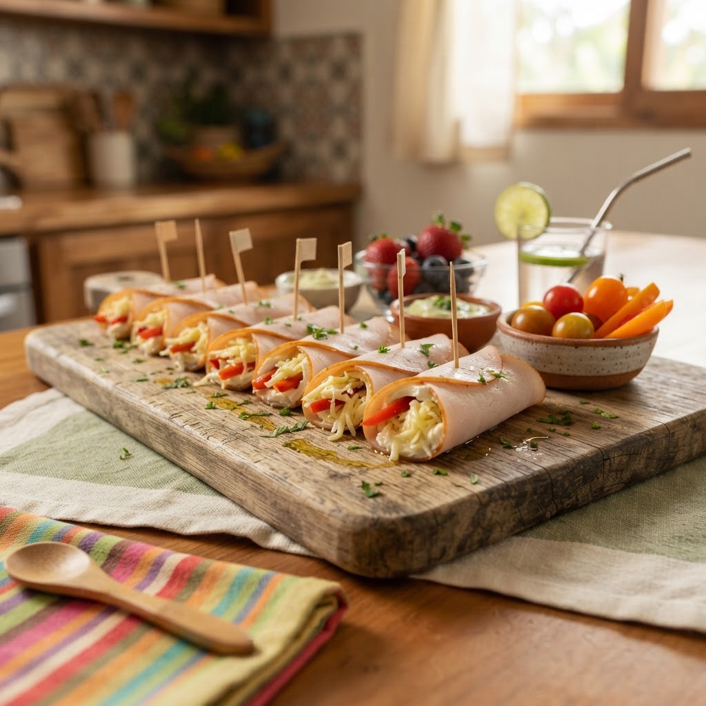 Rollitos de Pavo para Merienda