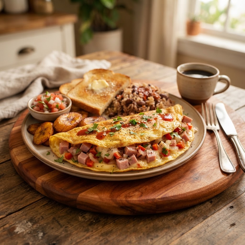 Omelette Tico de Jamón