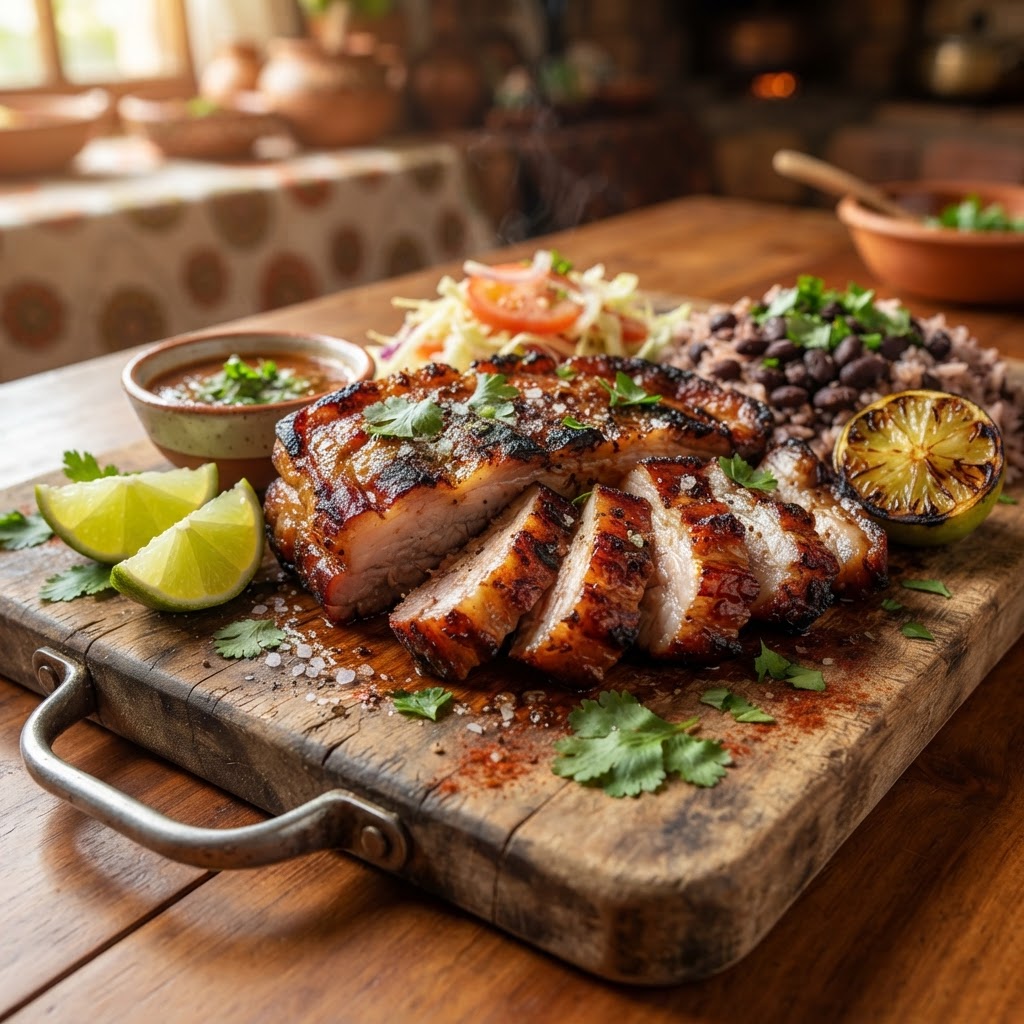 Papada a la Parrilla con Limón