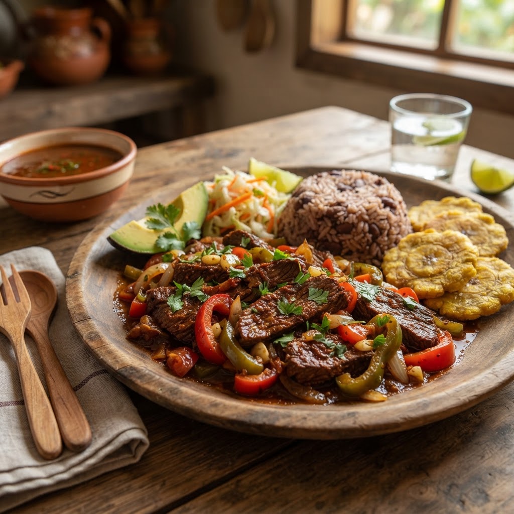 Bistec con Olores y Achiote