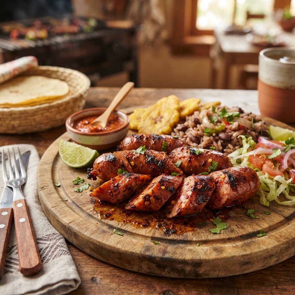 Salchichón Picante a la Parrilla