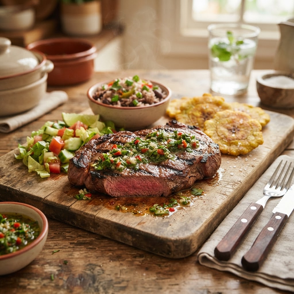 Posta a la Plancha con Chimichurri Tico