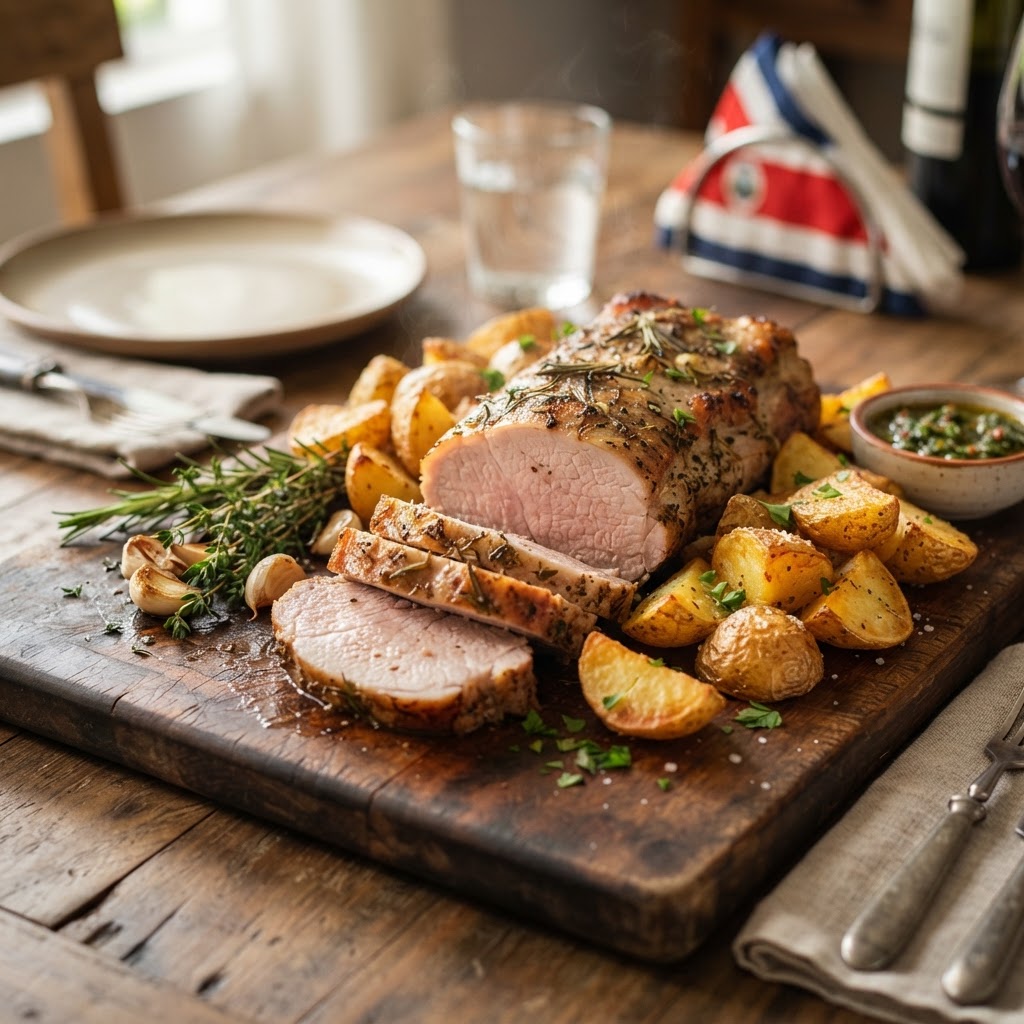 Lomo de Cerdo al Horno con Papas