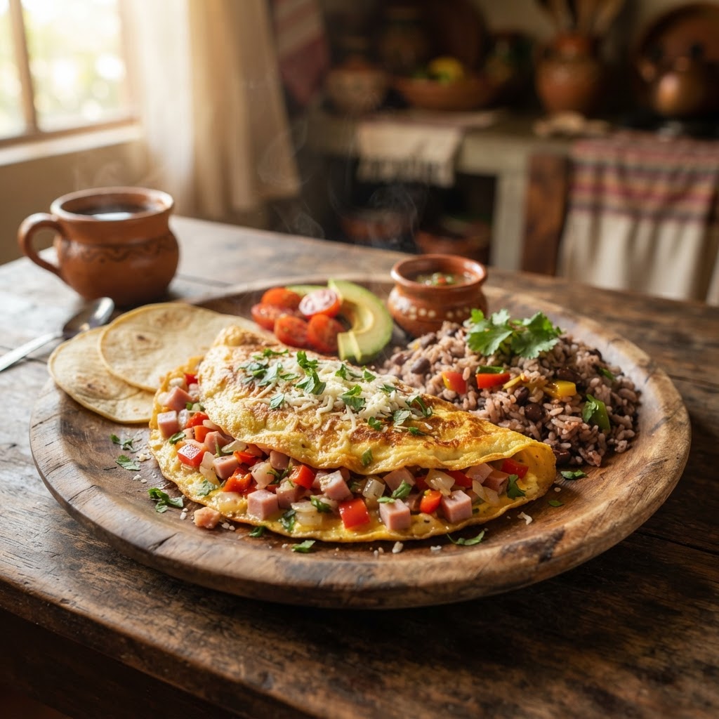 Omelette Tico de Jamón