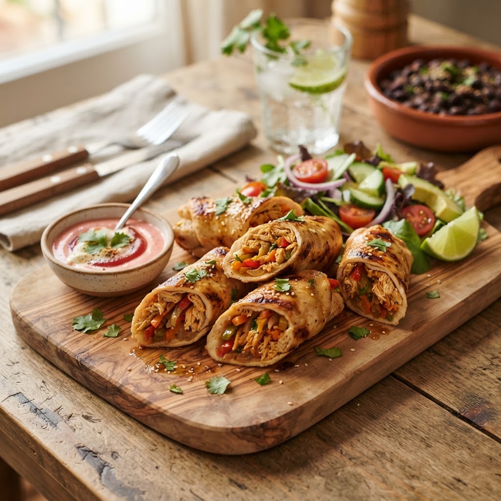 Rollitos de Pollo y Vegetales