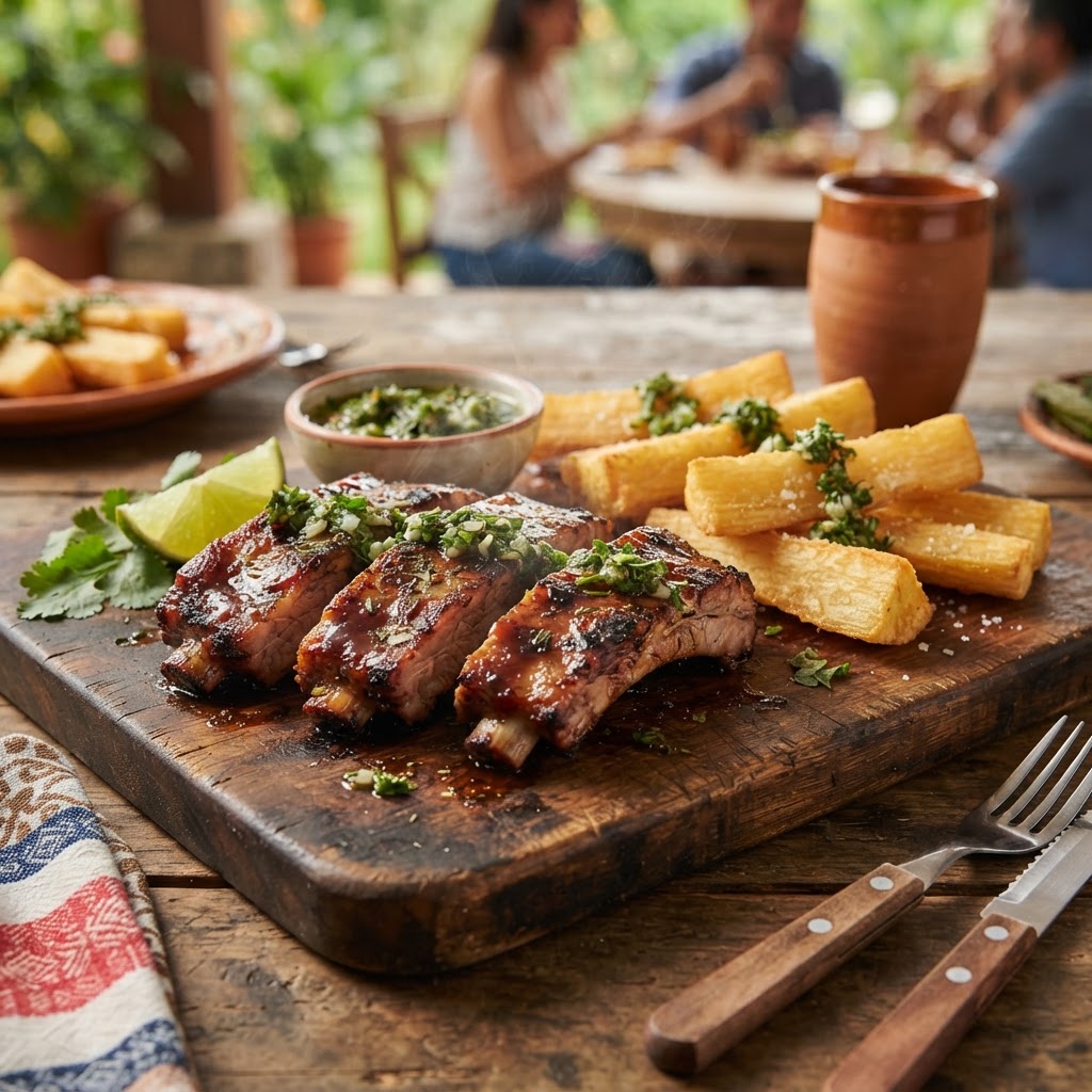 Costilla a la Parrilla con Yuca
