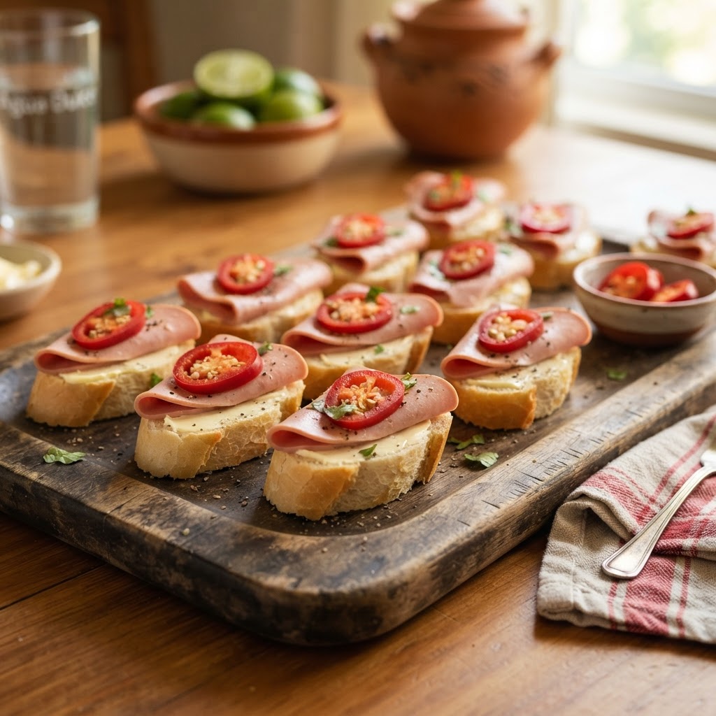 Bocadillos Ticos de Mortadela