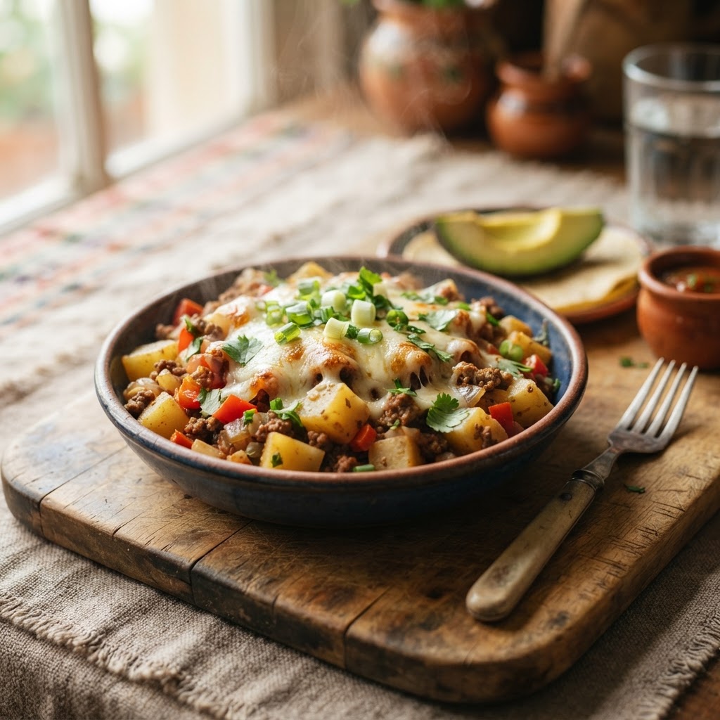 Picadillo de Papa con Queso
