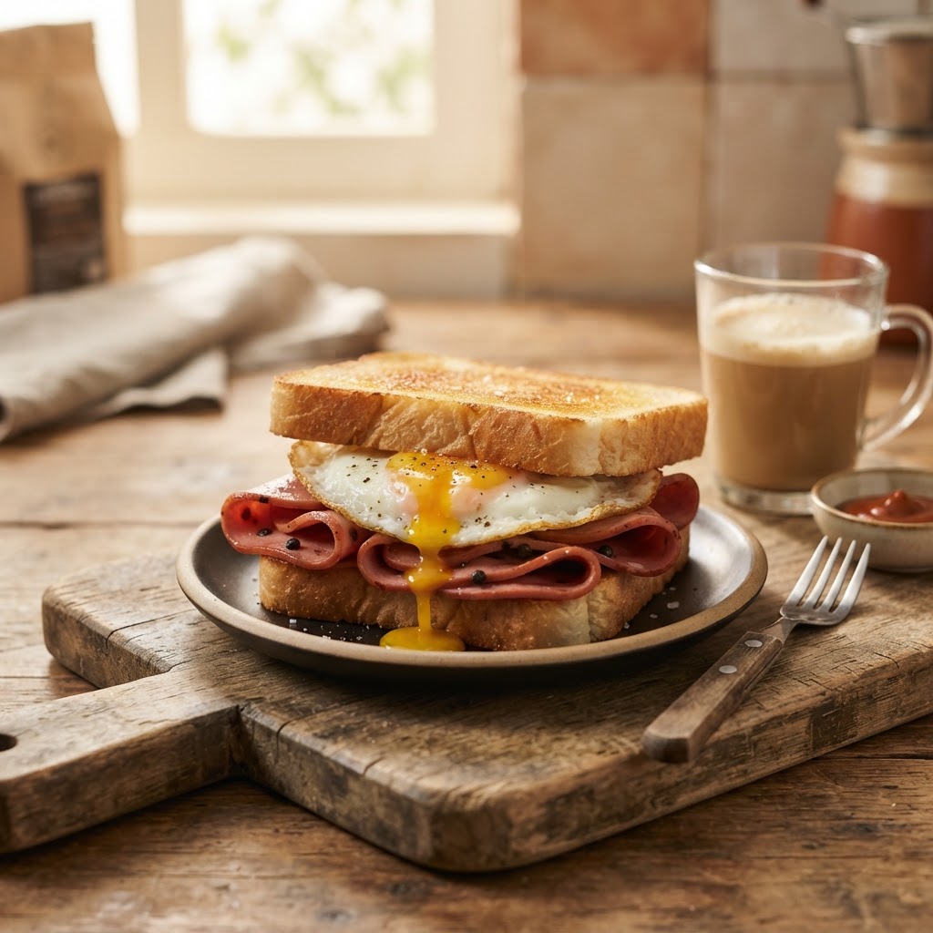 Sándwich de Mortadela con Huevo