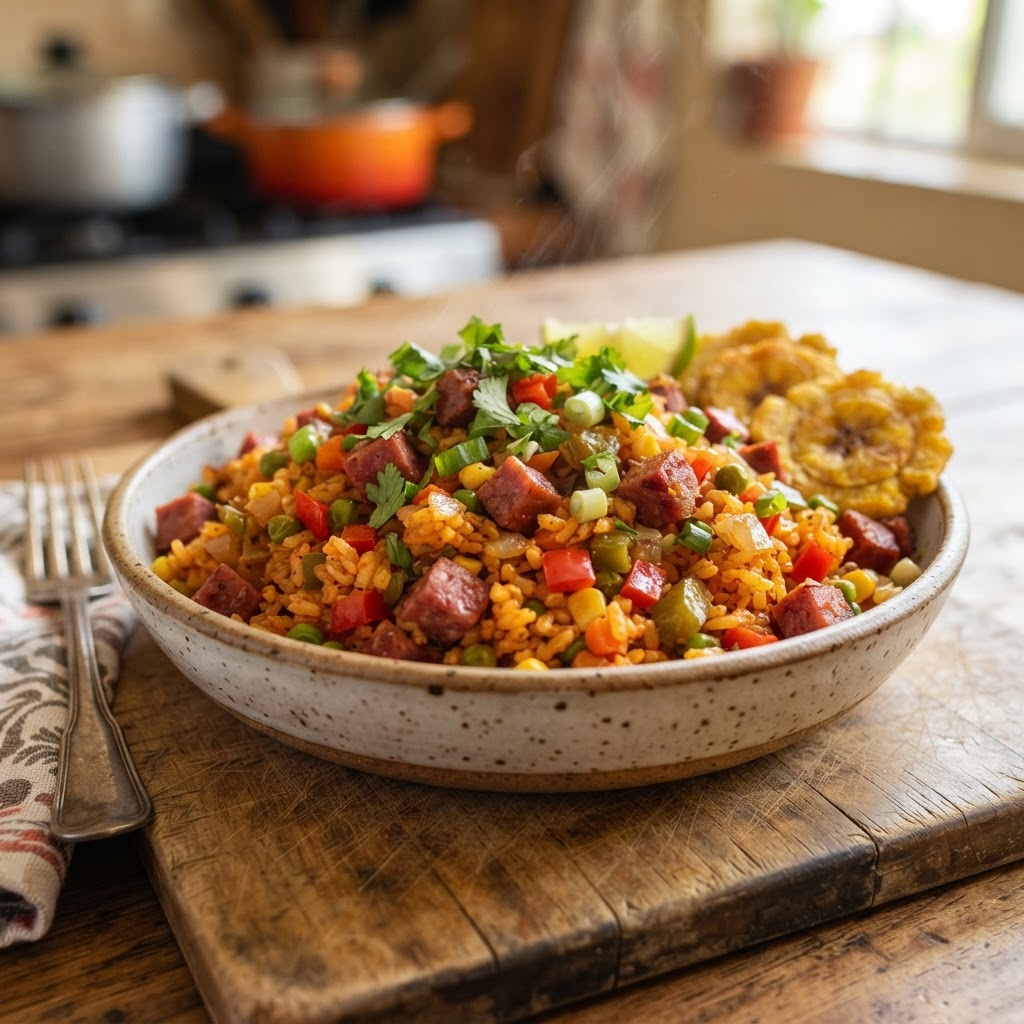Arroz con Salame Criollo