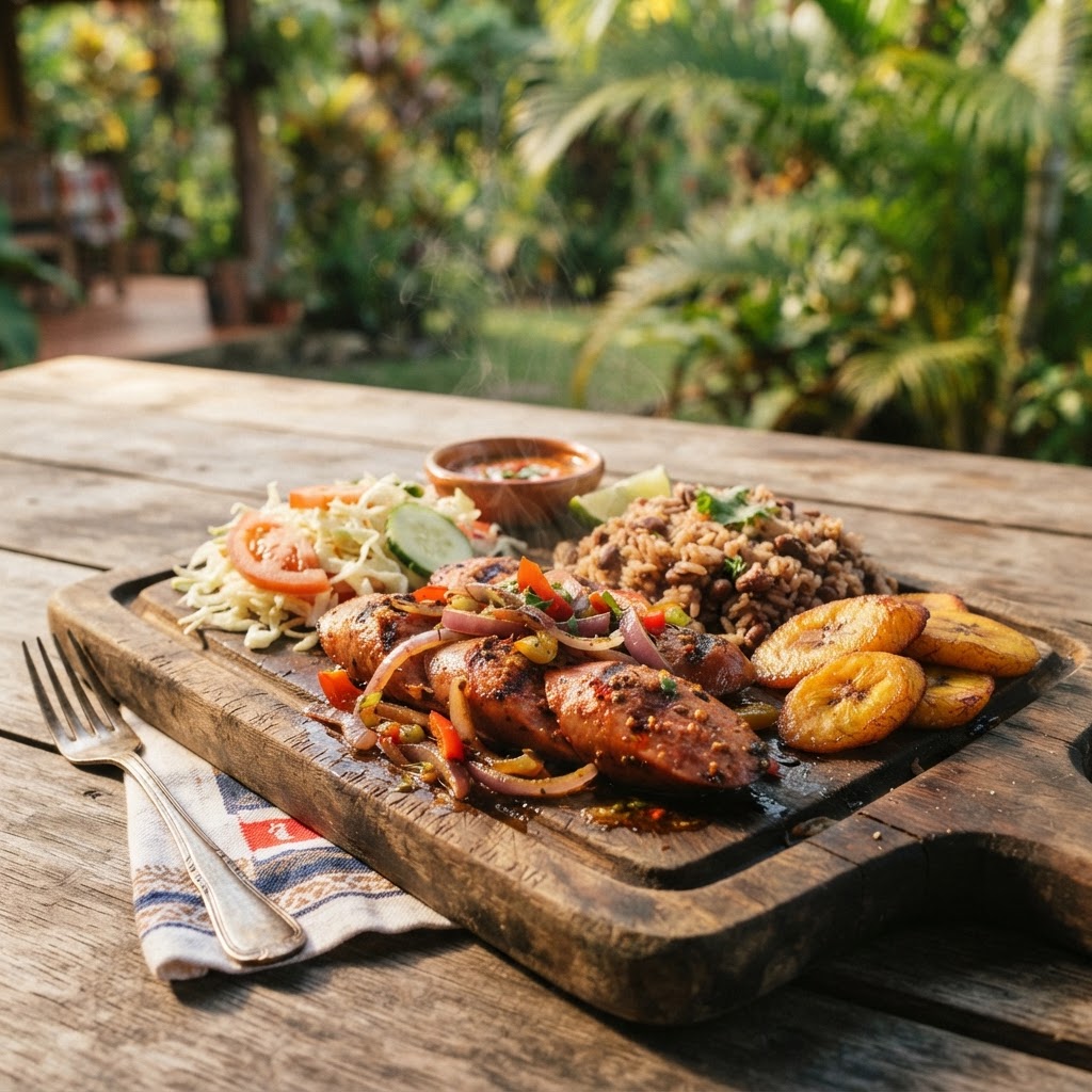 Salchichón Caribe a la Parrilla