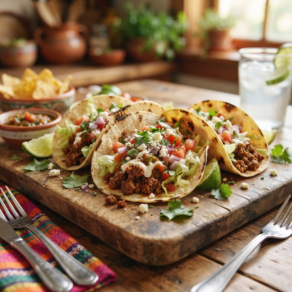 Tacos de Carne Molida