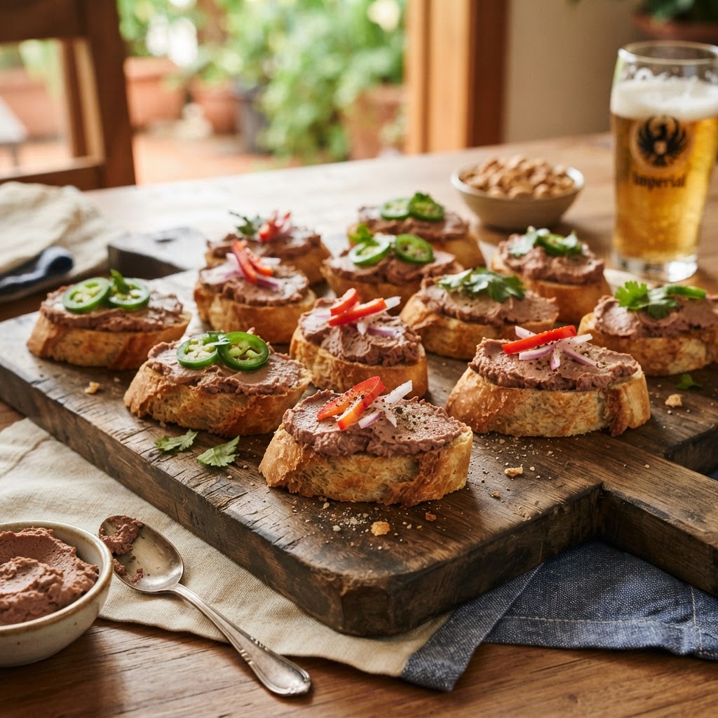 Canapés ticos de patecito
