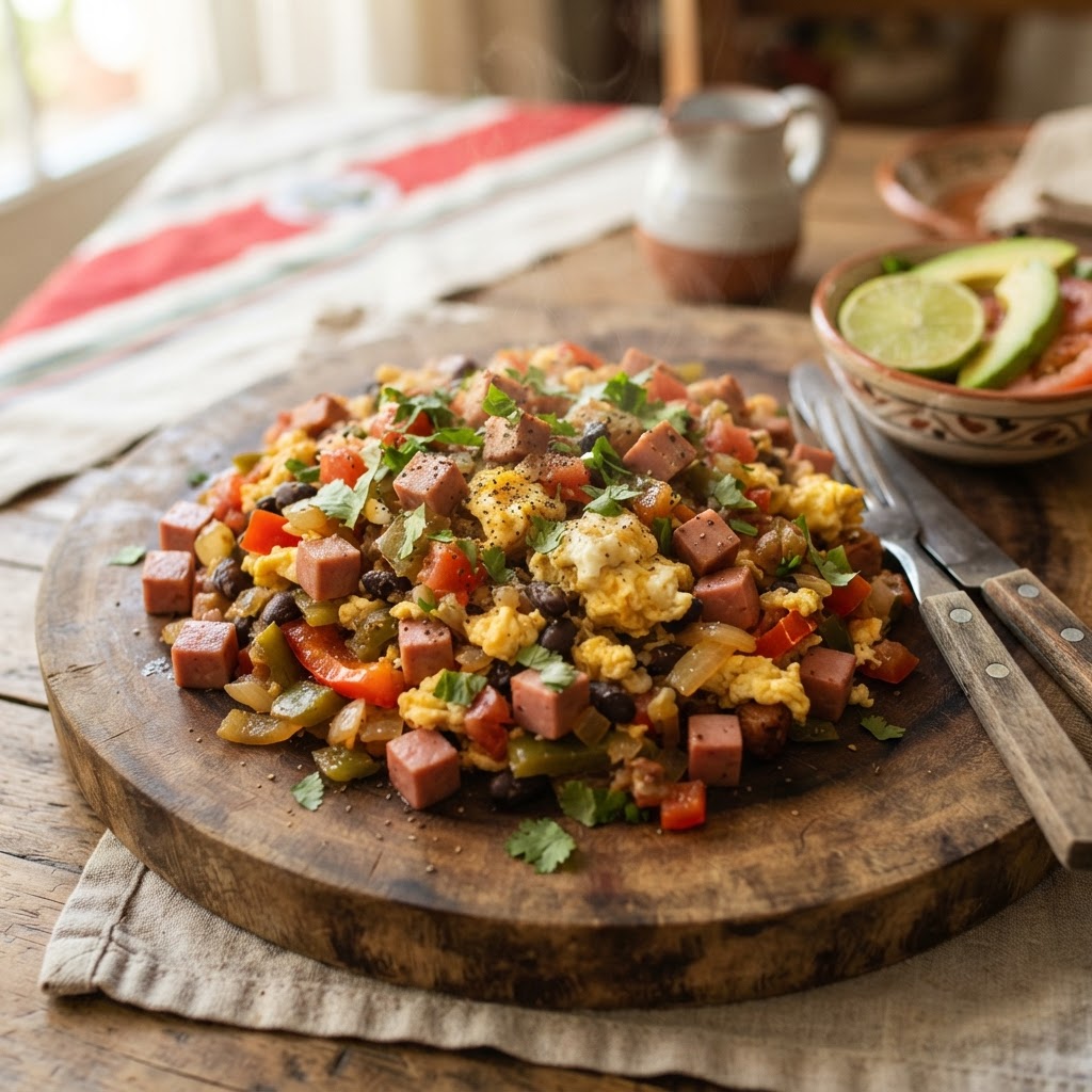 Revuelto de Mortadela con Vegetales