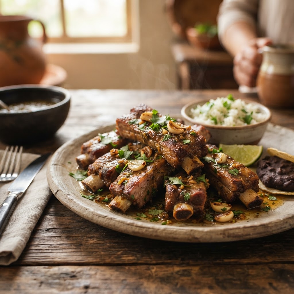 Costillas al Ajillo