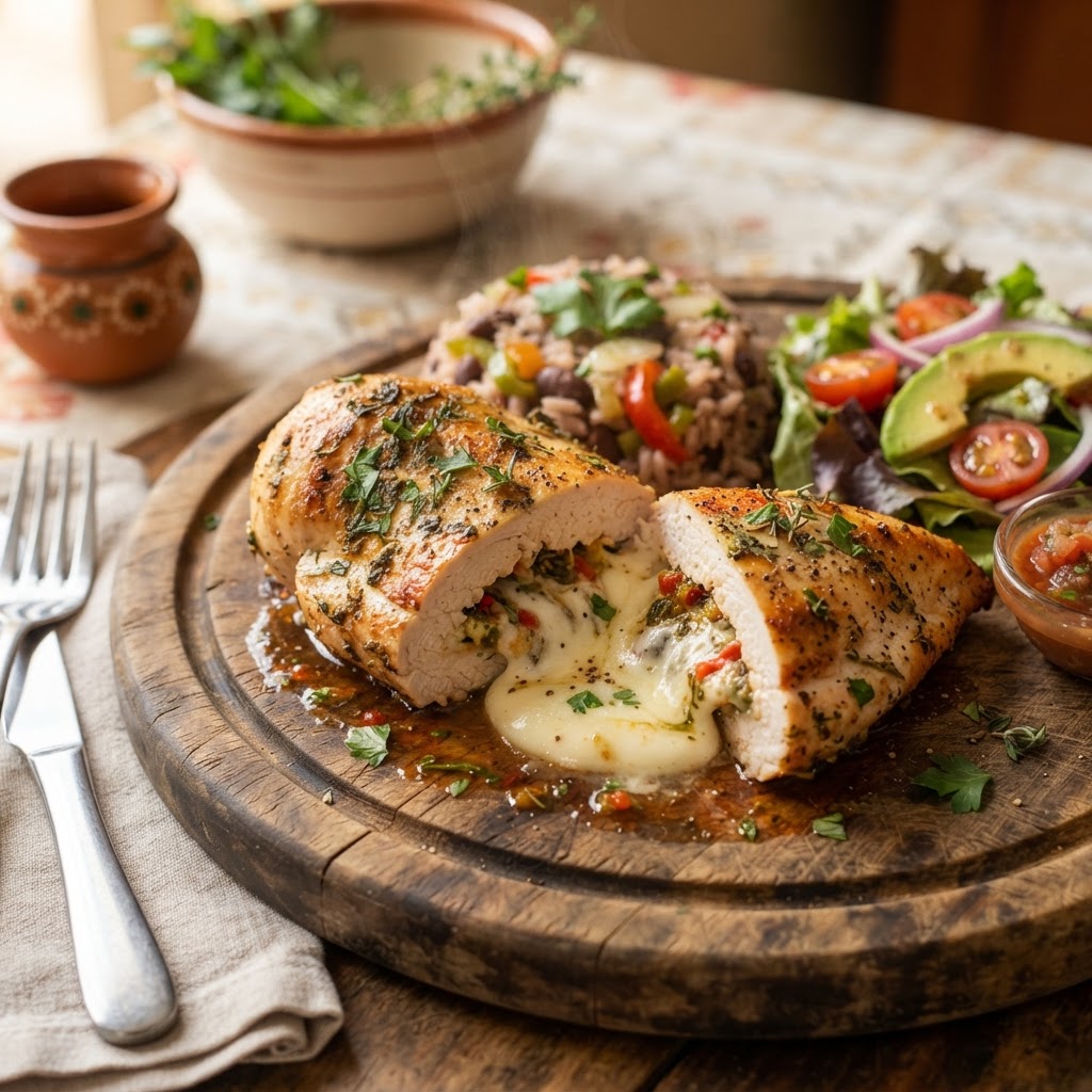 Pechuga Rellena de Queso Turrialba