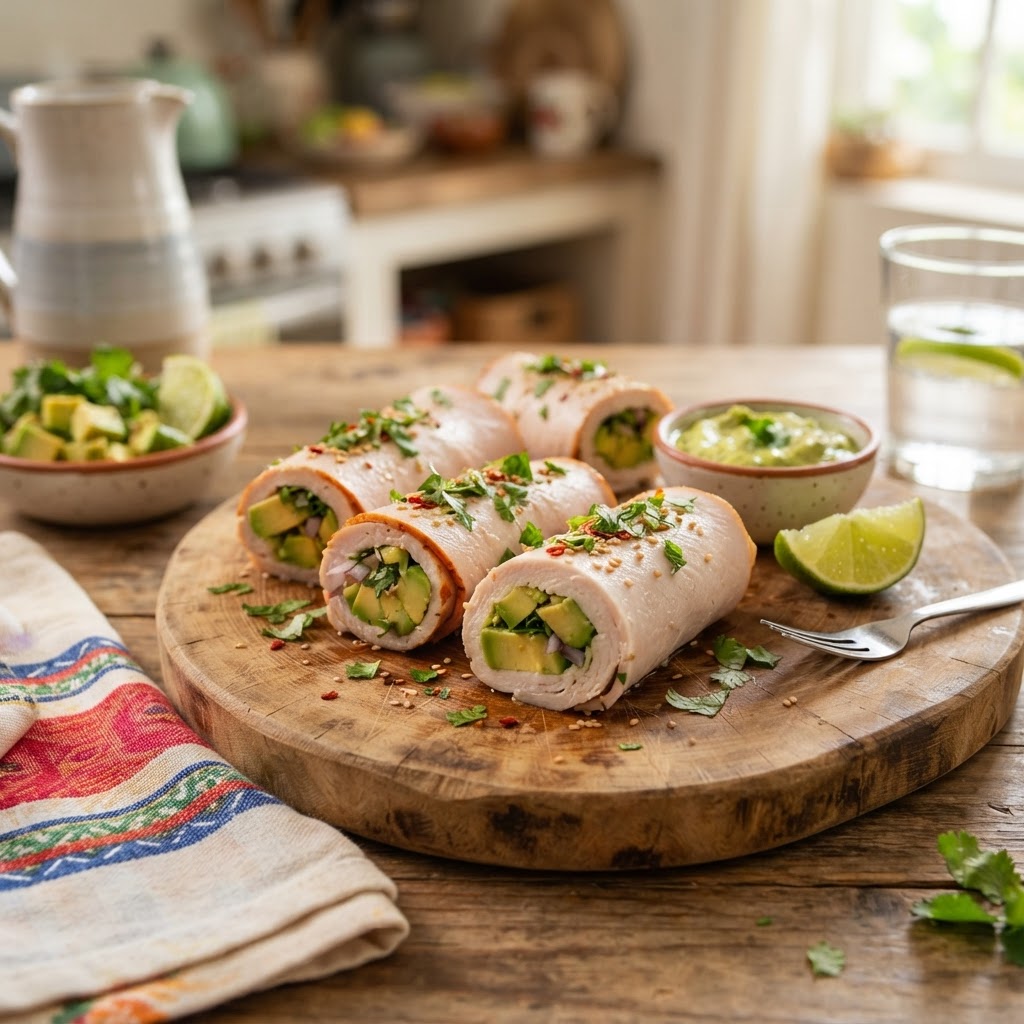 Rollitos de Pavo y Aguacate