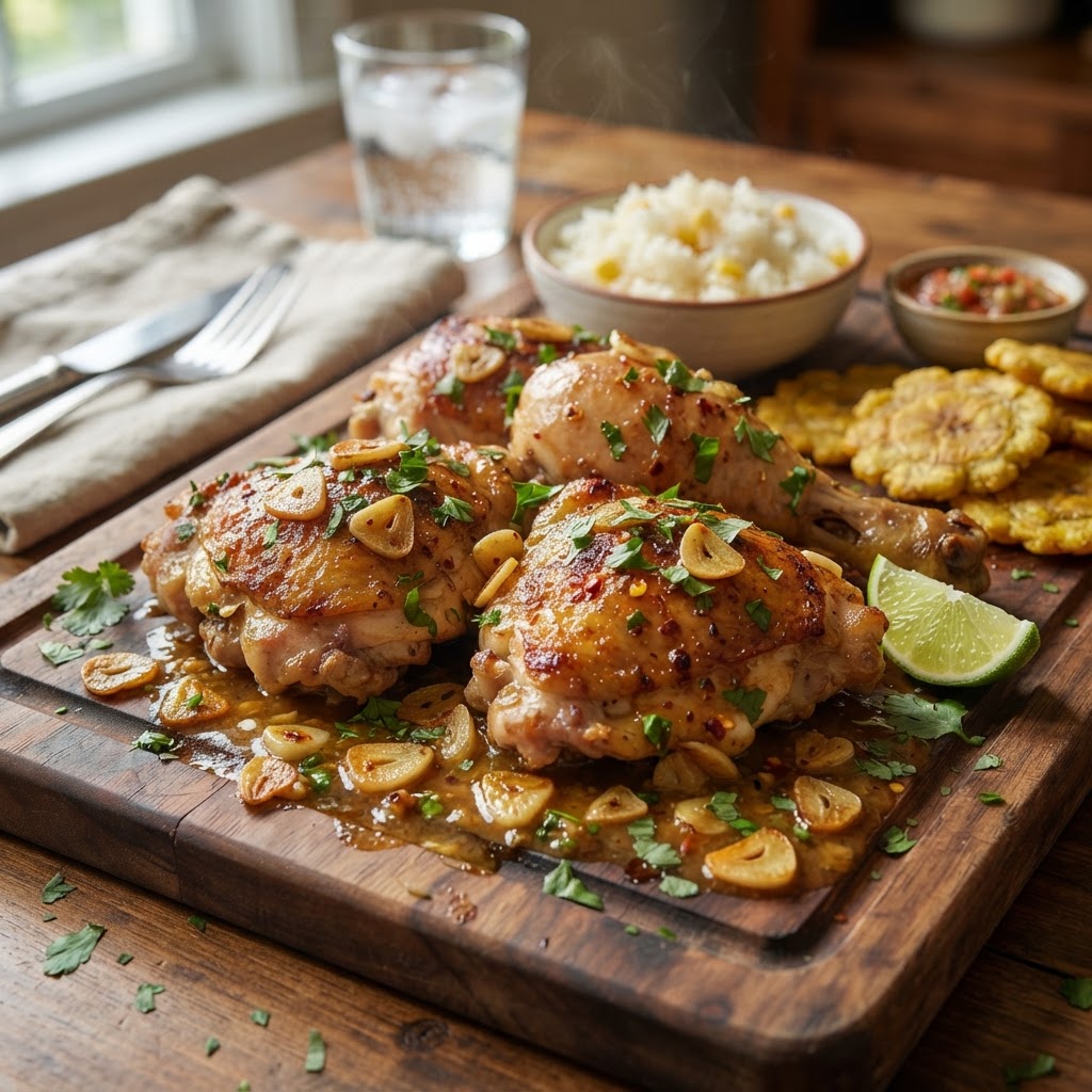 Pollo al Ajillo Criollo