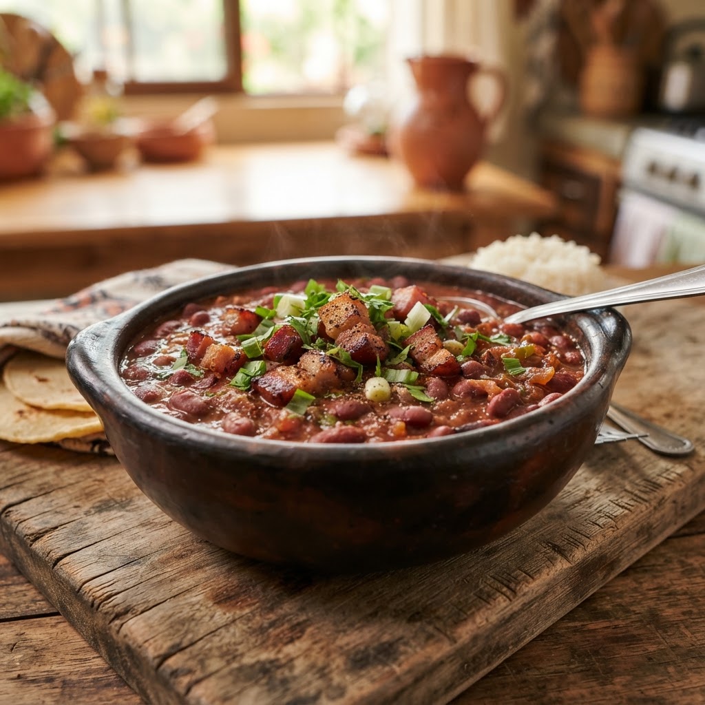 Frijoles con Tocineta Ahumada