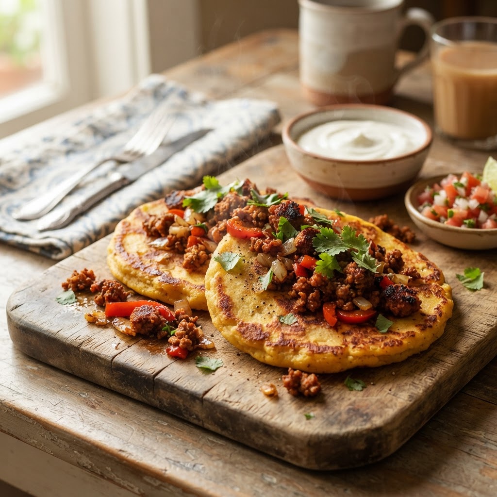 Chorreadas con Chorizo