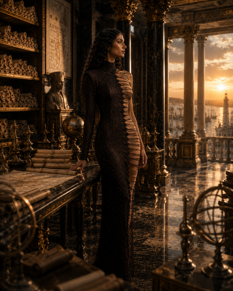 Mirror II — Cleopatra in the ancient library