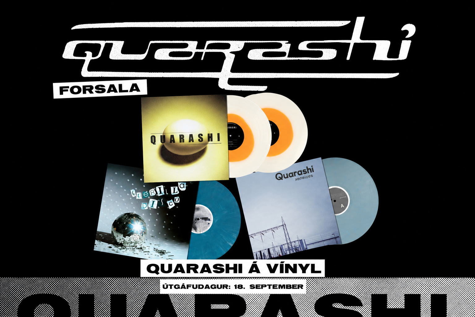 Quarashi on vinyl — presale now open, released 18 September