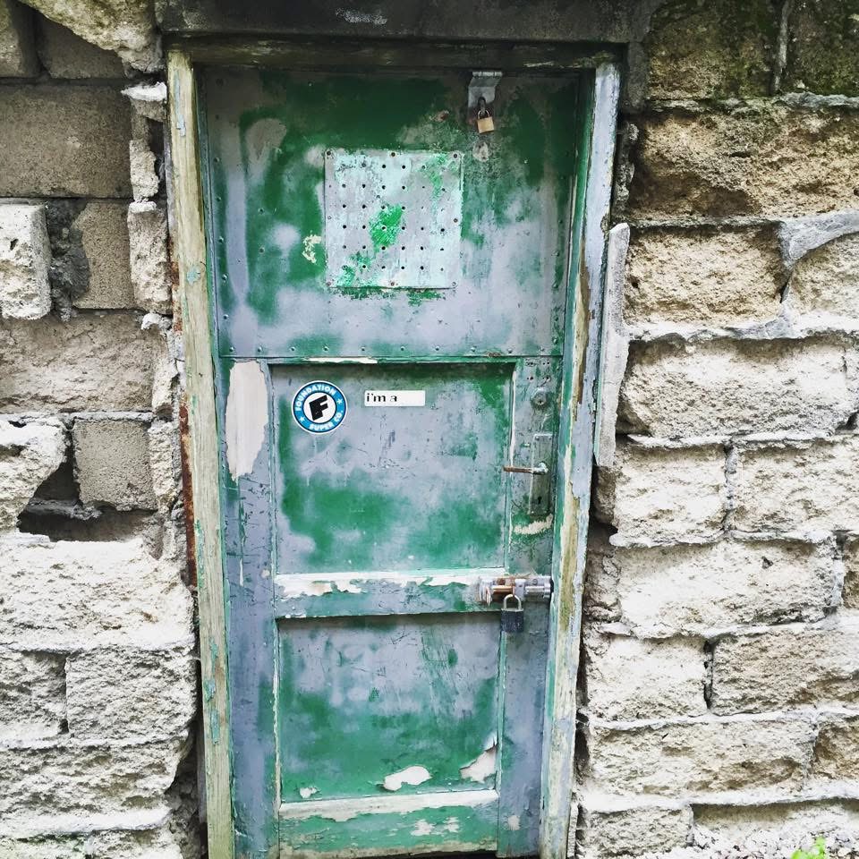 The door to Quarashi’s legendary rehearsal space