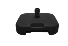 Base de resina negra de 19.5 kg para sombrilla de poste central