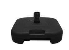 Base Market negra de 24.5 kg para sombrilla de poste central
