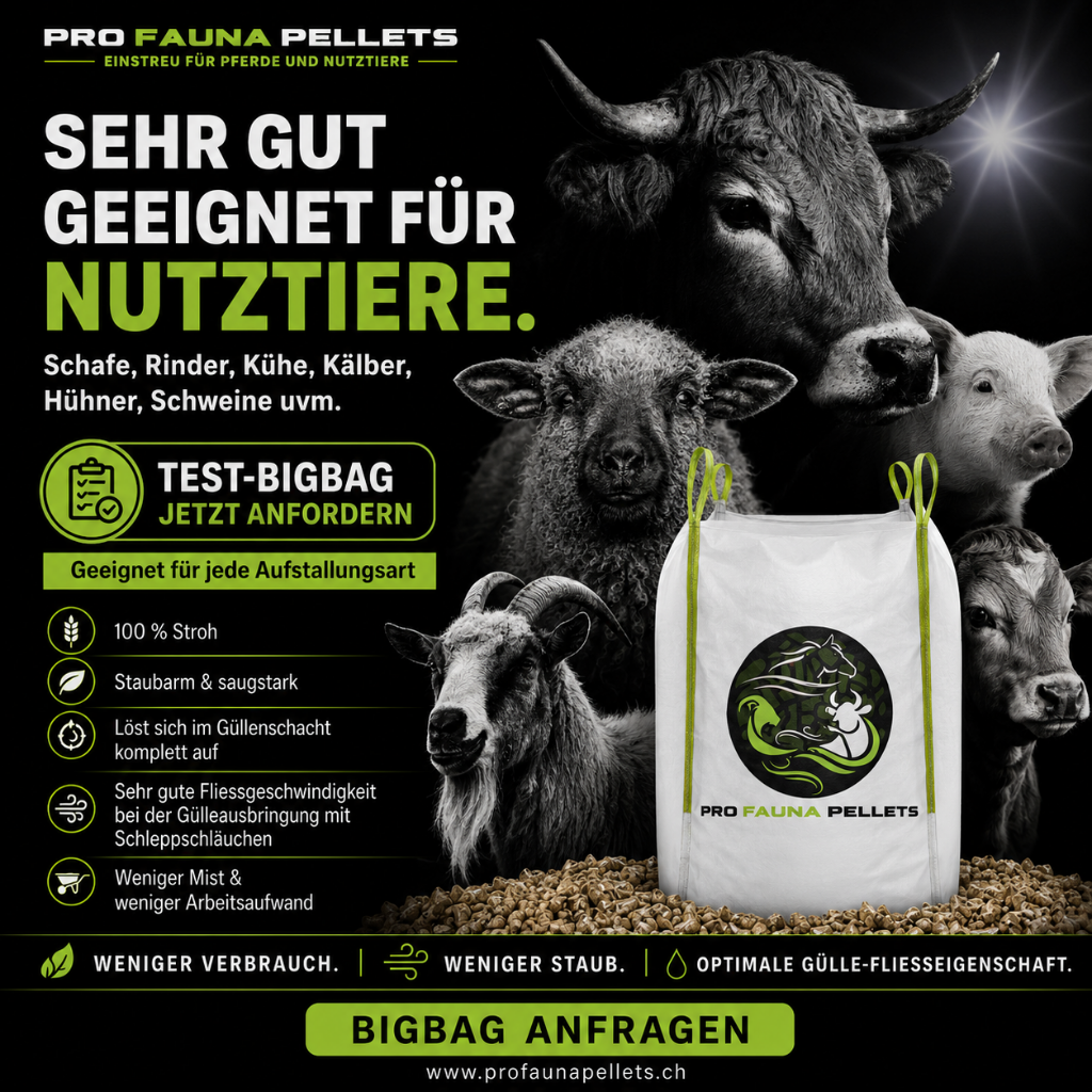 ProFauna Pellets Einstreu für Nutztiere