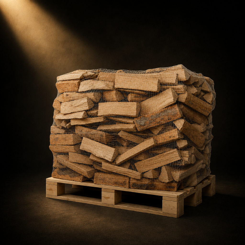 Brennholz Buche lose auf Palette
