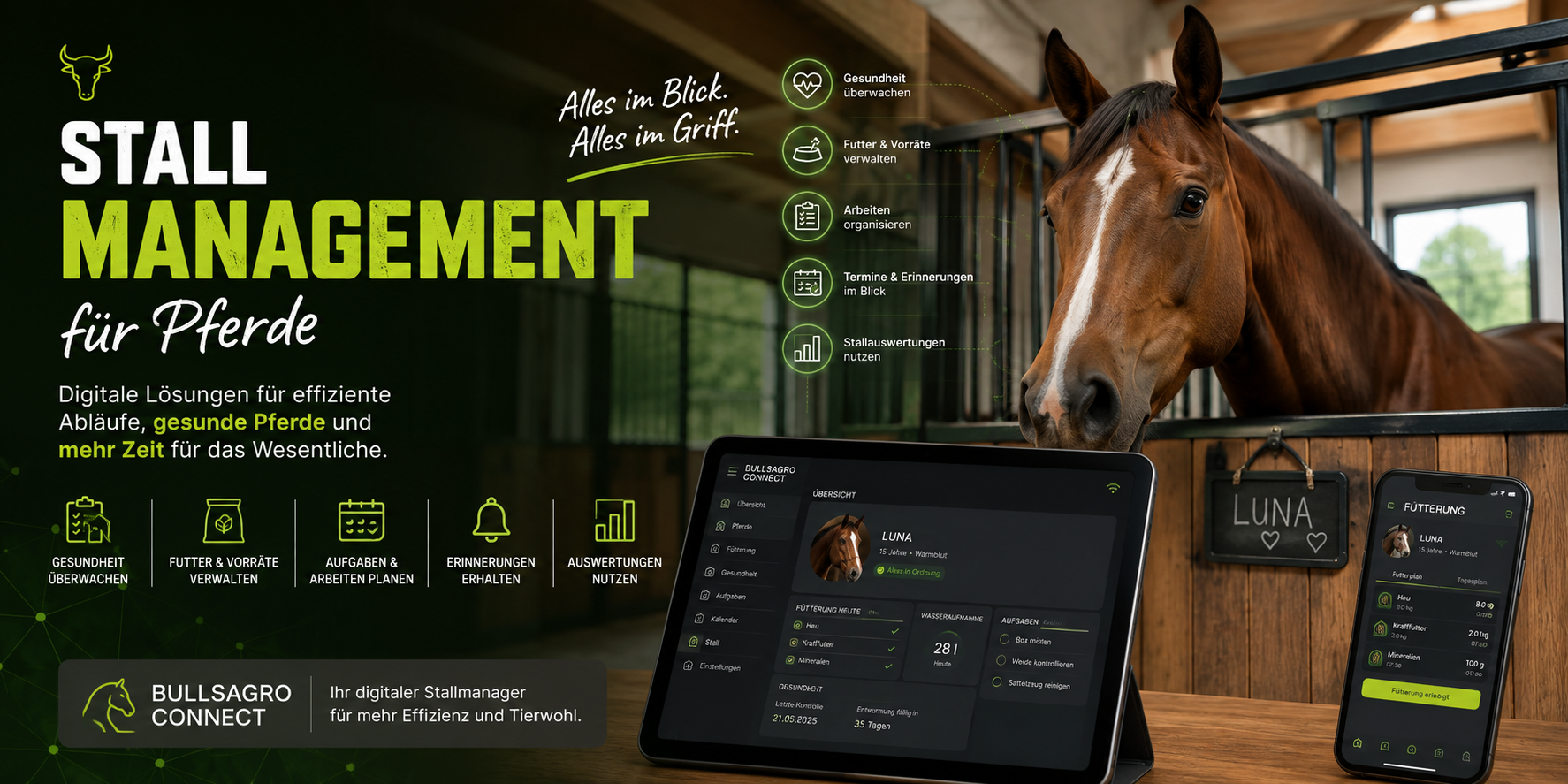 Stallmanagement Pferde