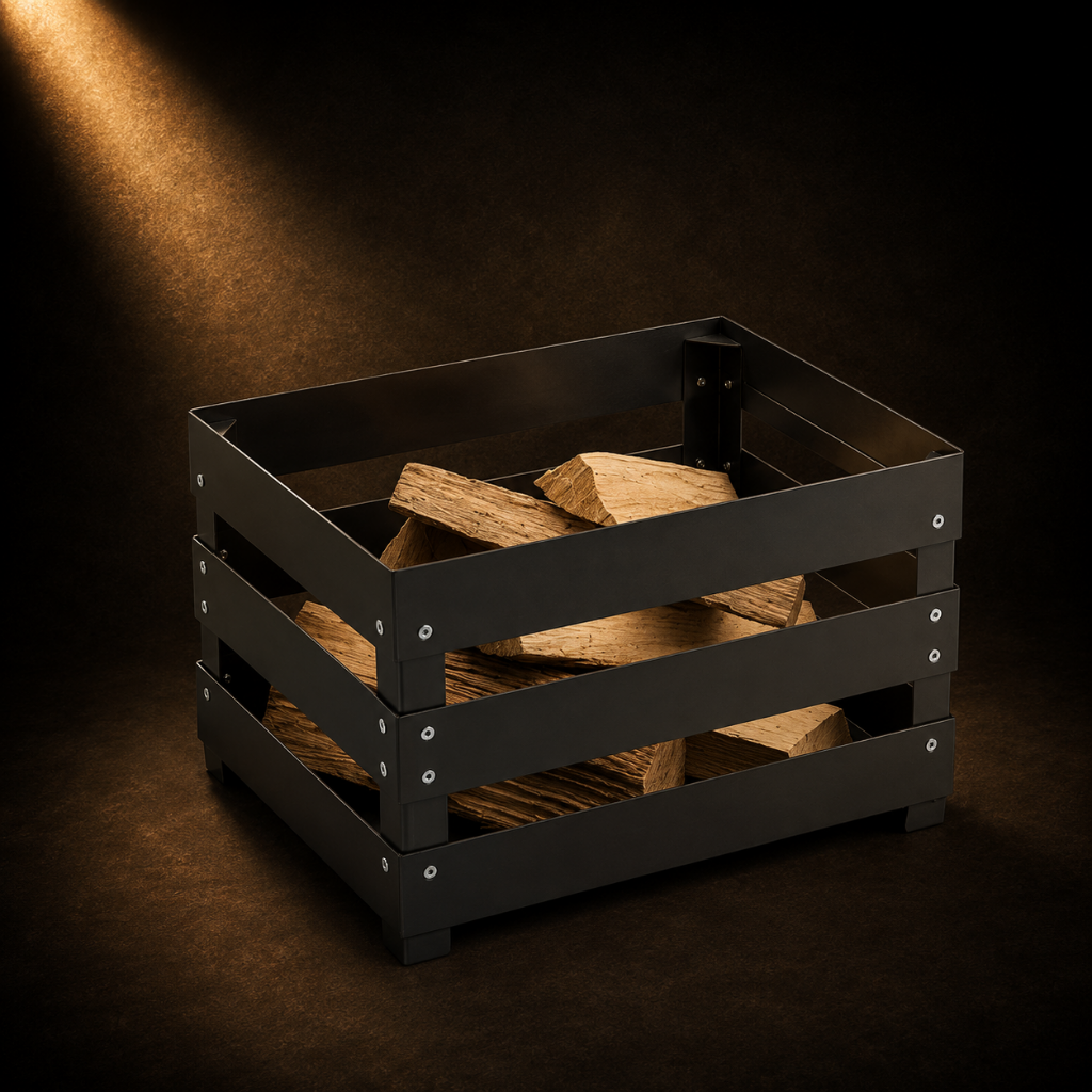 Feuerkorb CRATE mit Buchenscheite 15 kg