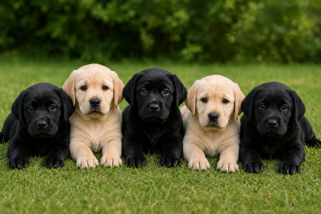 A calm assistance dog gazes into the distance at golden hour, embodying hope and partnership
