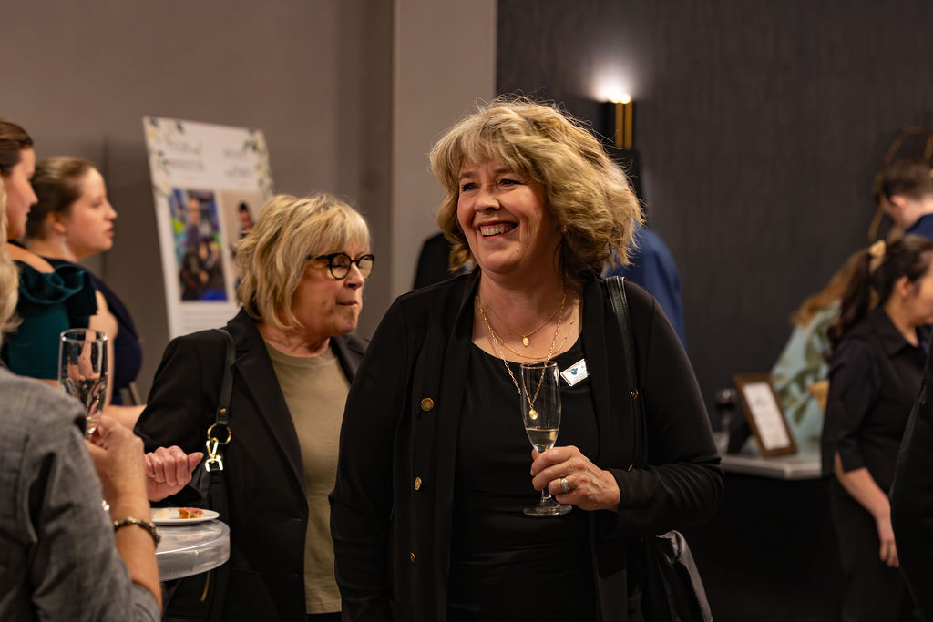 Gala 2025 guest smiling at reception