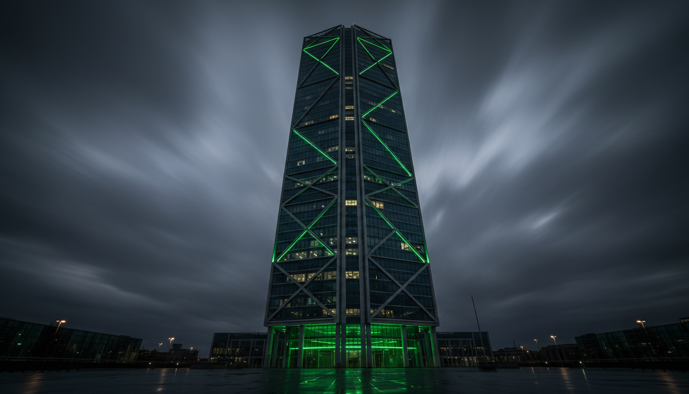 Modern glass skyscraper