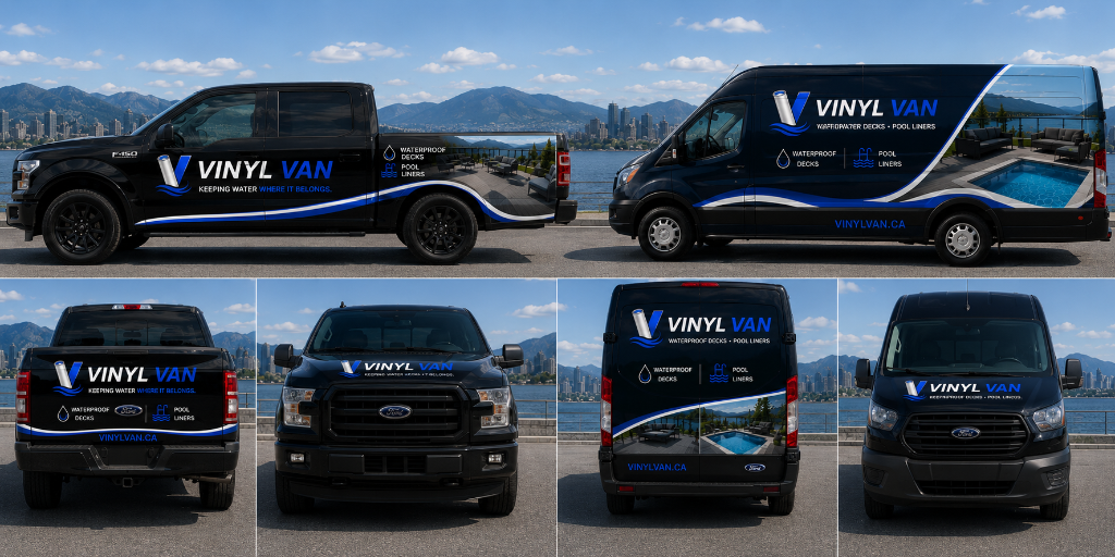 Vinyl Van branded mobile showroom Ford Transit