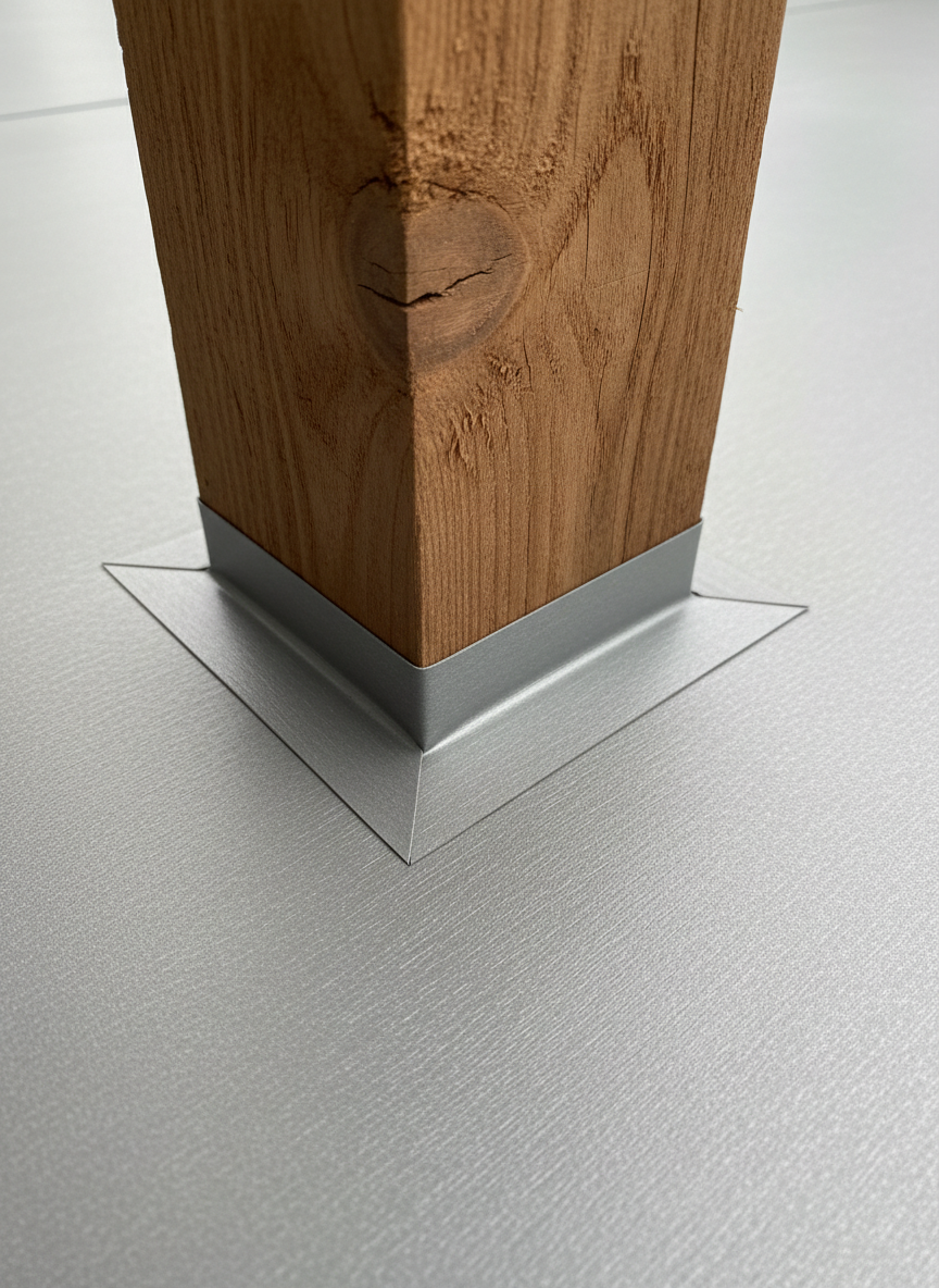 Premium vinyl membrane deck surface close-up