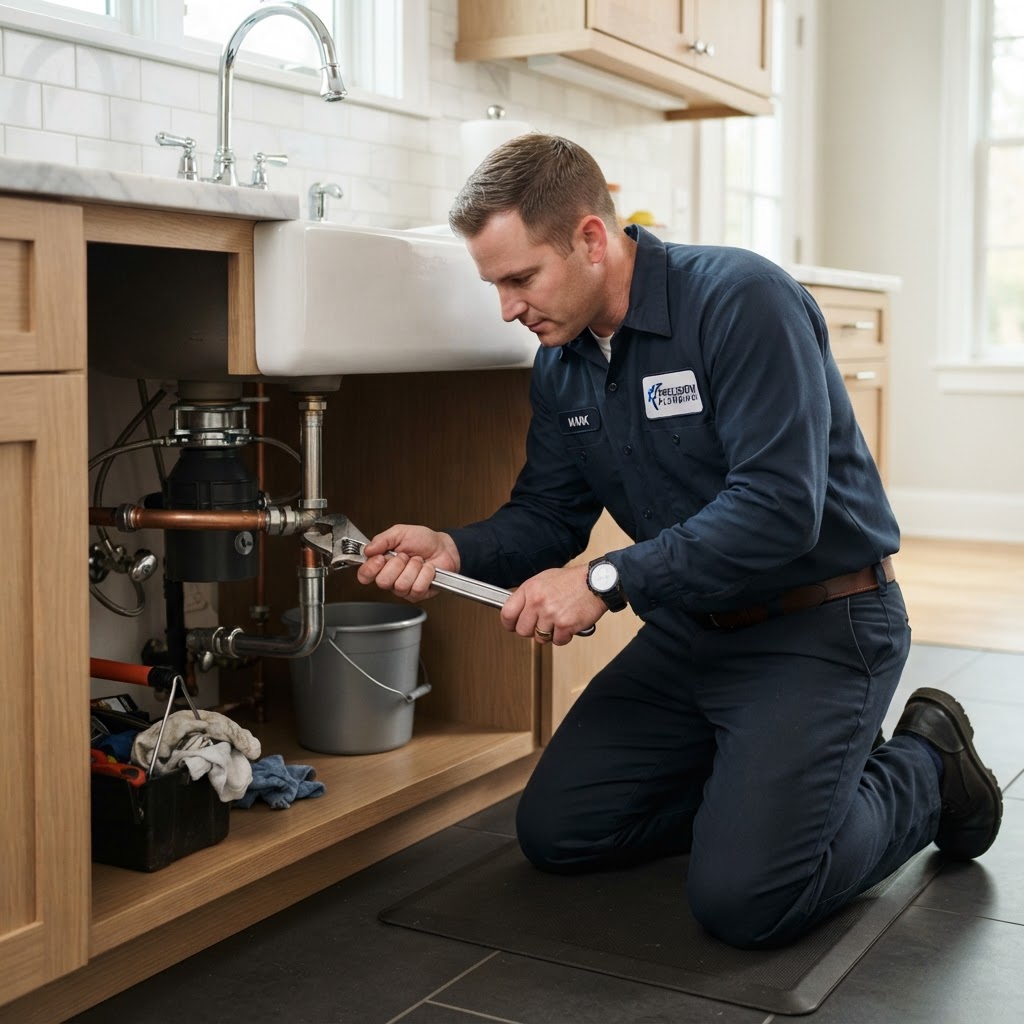 Plumbing service technician