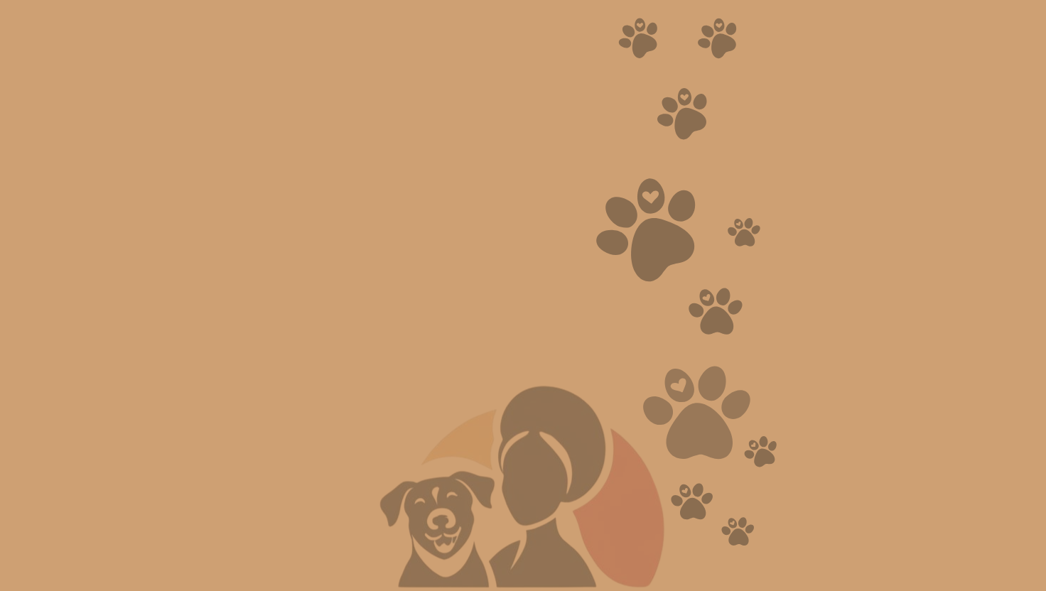 A caregiver gently petting a golden retriever on a sunlit hardwood floor in a warm Kansas City home