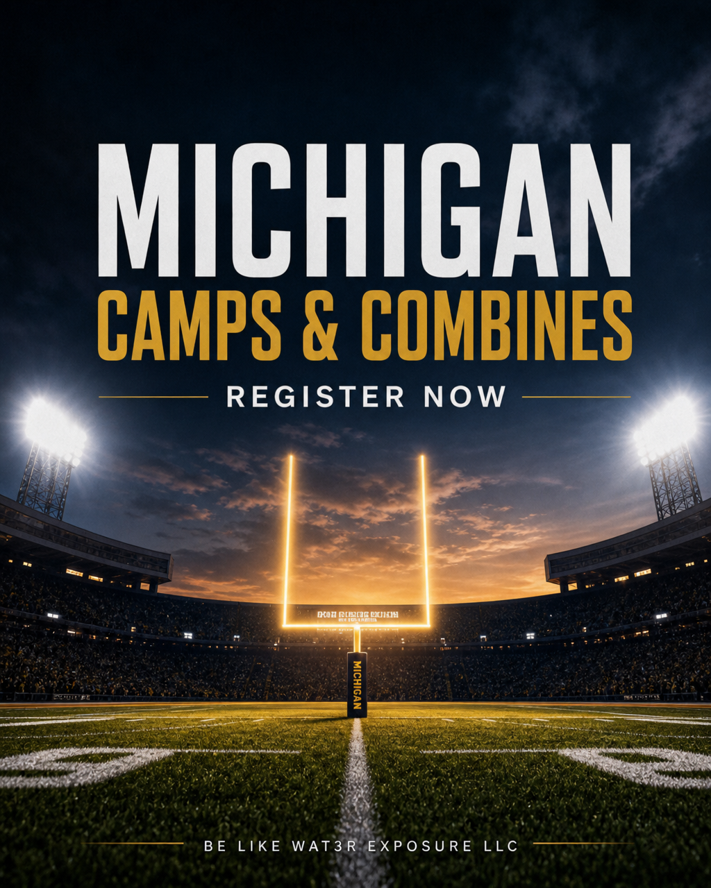 Coach-guided athlete development and recruiting preparation with Be Like Wat3r Exposure