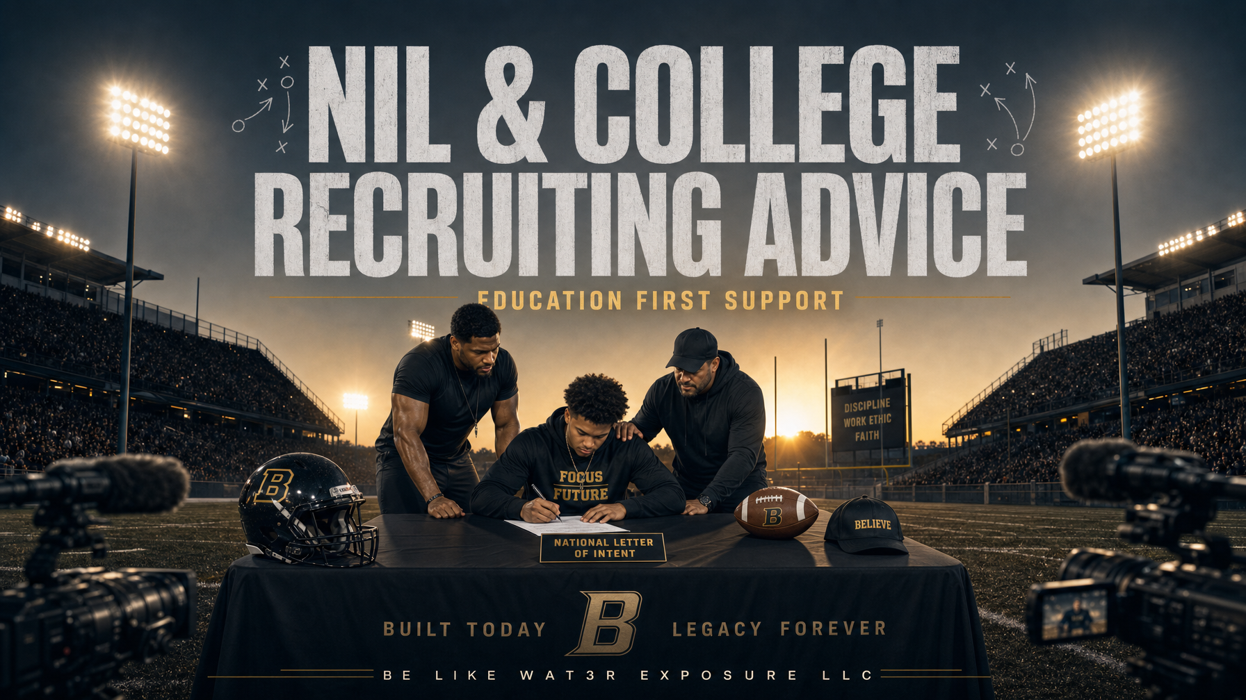 Coach-guided athlete development and recruiting preparation with Be Like Wat3r Exposure